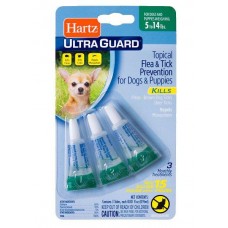 Hartz Ultra Guard Flea&Tick капли ( 3 в 1) для собак от 2,5 кг - 6 кг (1 пипетка)