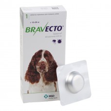 Бравекто Жевательная таблетка для защиты собак от клещей и блох 10-20 кг