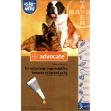 Advocate капли для собак весом от 25кг,1 пипетка( Bayer)