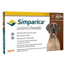 Simparica (Симпарика)  от блох и клещей для собак весом от 40 до 60 кг (1шт)