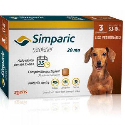 Simparica (Симпарика)  от блох и клещей для собак весом от 5 до 10 кг (1 шт)