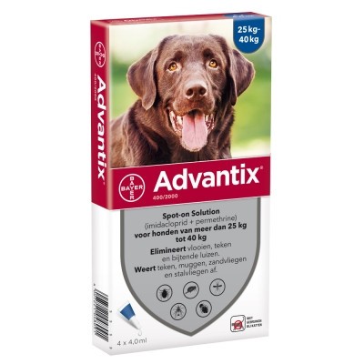 Bayer Advantix (Адвантикс) для собак весом 25-40 кг 1пипетка 4мл