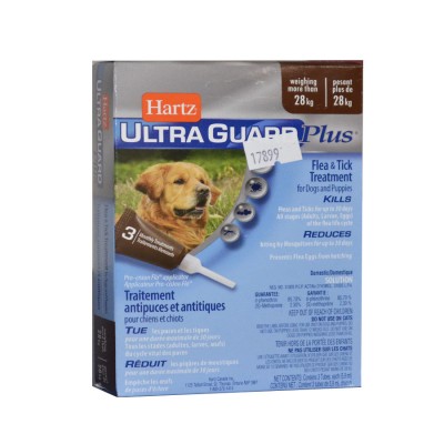 Hartz UltraGuard Plus капли (4 в 1) для собак от 28 кг (1 пипетка)