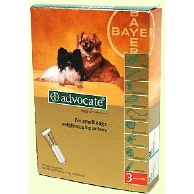 Advocate капли для собак весом до 4кг,1 пипетка (Bayer)