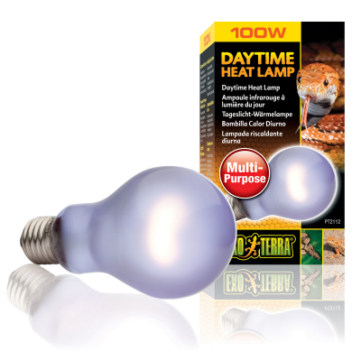 Лампа накаливания с неодимовой колбой Exo Terra «Daytime Heat Lamp» имитирующая дневной свет 100 W, E27 (для обогрева)