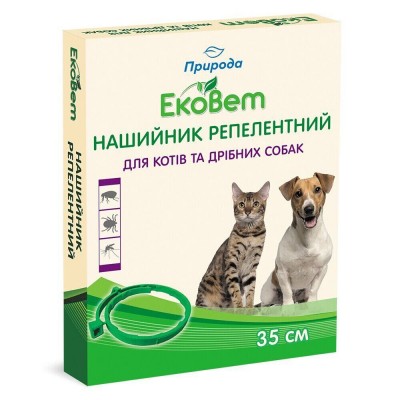 Ошейник для кошек и собак Природа ProVET «ЭкоВет» 35 см (от внешних паразитов)