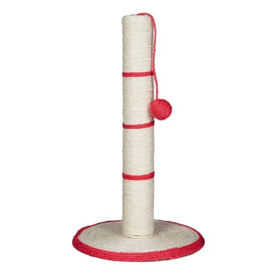 Дряпка-столбик Trixie с игрушкой на верёвочке h=50 см (бирюзовая, красная, чёрная, синяя)