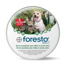 Ошейник для кошек и собак Bayer «Foresto» (Форесто) 38 см (от внешних паразитов)