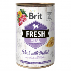 Влажный корм для собак Brit Fresh Veal with Millet 400 г (телятина)