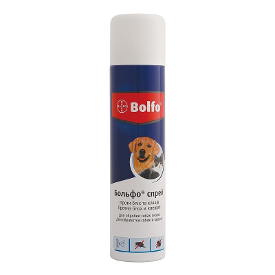 Спрей для кошек и собак Bayer «Bolfo» (Больфо) 250 мл (от внешних паразитов)