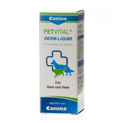 Витамины для кошек и собак Canina «PETVITAL Derm-Liguid» 25 мл (для кожи и шерсти)