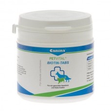 Витамины для кошек и собак Canina «PETVITAL Biotin-Tabs» 50 таблеток, 100 г (для кожи и шерсти)