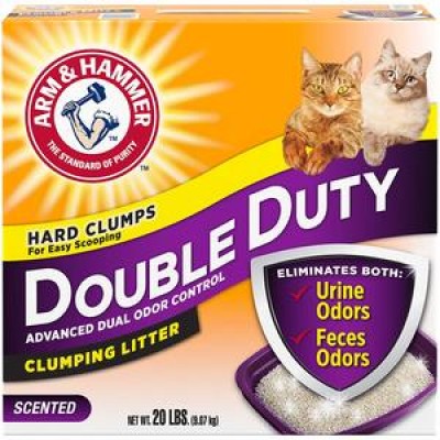 Arm&Hammer DOUBLE DUTY комкующийся наполнитель для кошачьего туалета, аромат свежести