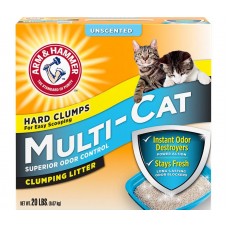Arm&Hammer MULTI-CAT STRENGTH CLUMPING комкующийся наполнитель для кошачьего туалета, без запаха