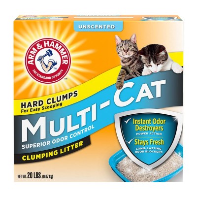 Arm&Hammer MULTI-CAT STRENGTH CLUMPING комкующийся наполнитель для кошачьего туалета, без запаха